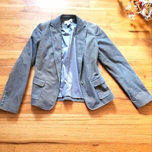 Calvin klien rare golden w/ blue hue sz 2 corduroy 1 Button Blazer jacket